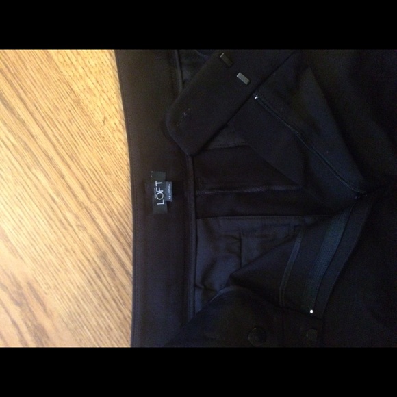 Loft Black Wide Leg Capris - Picture 2 of 2